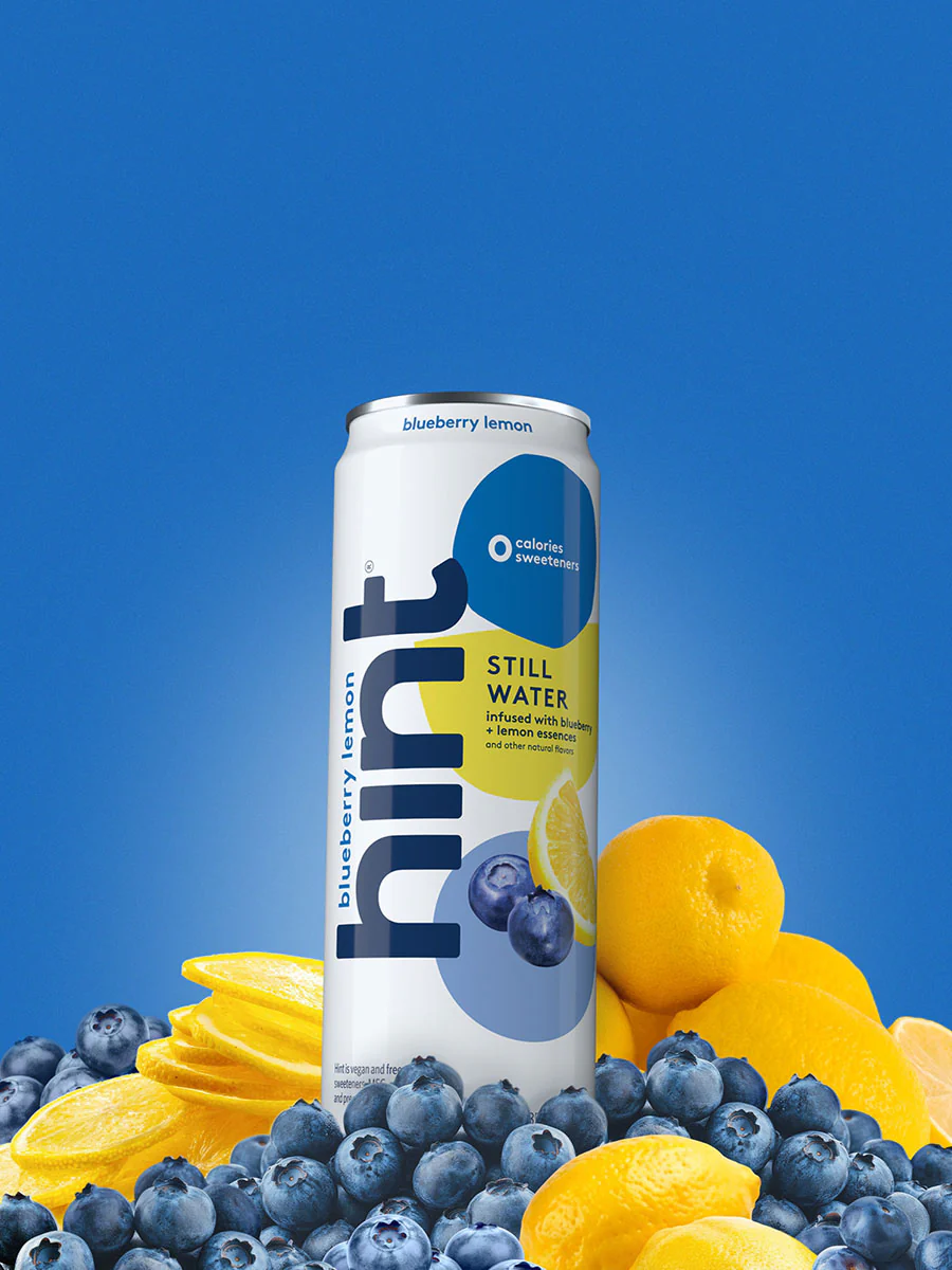 hint® Blueberry Lemon water - 12 pack 12oz still cans - Image 3