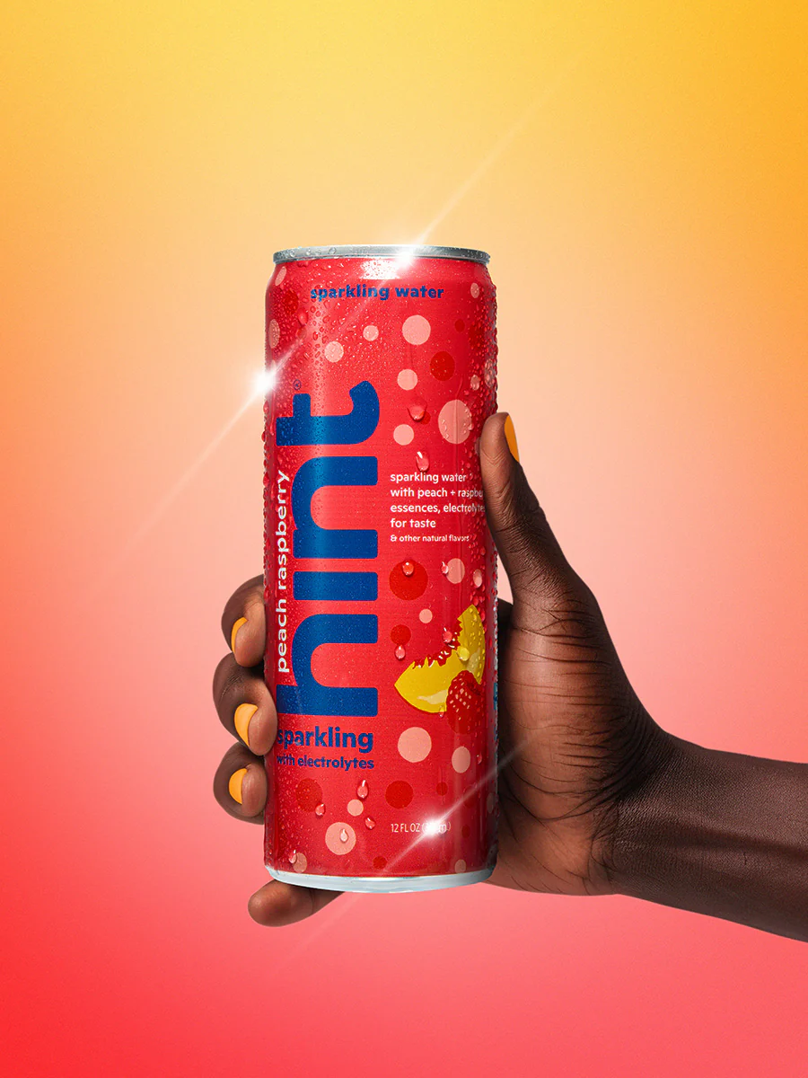 hint sparkling with electrolytes - peach raspberry - Image 3