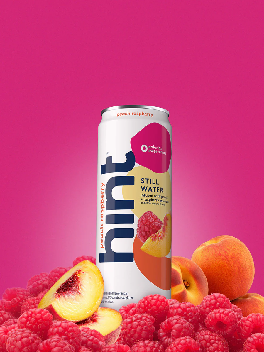 hint® Peach Raspberry water - 12 pack 12oz still cans - Image 3
